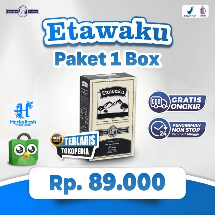 

[[Promo]]BEST SELLER Susu Kambing Etawaku Platinum - Solusi Masalah Pernafasan Rendah Gula