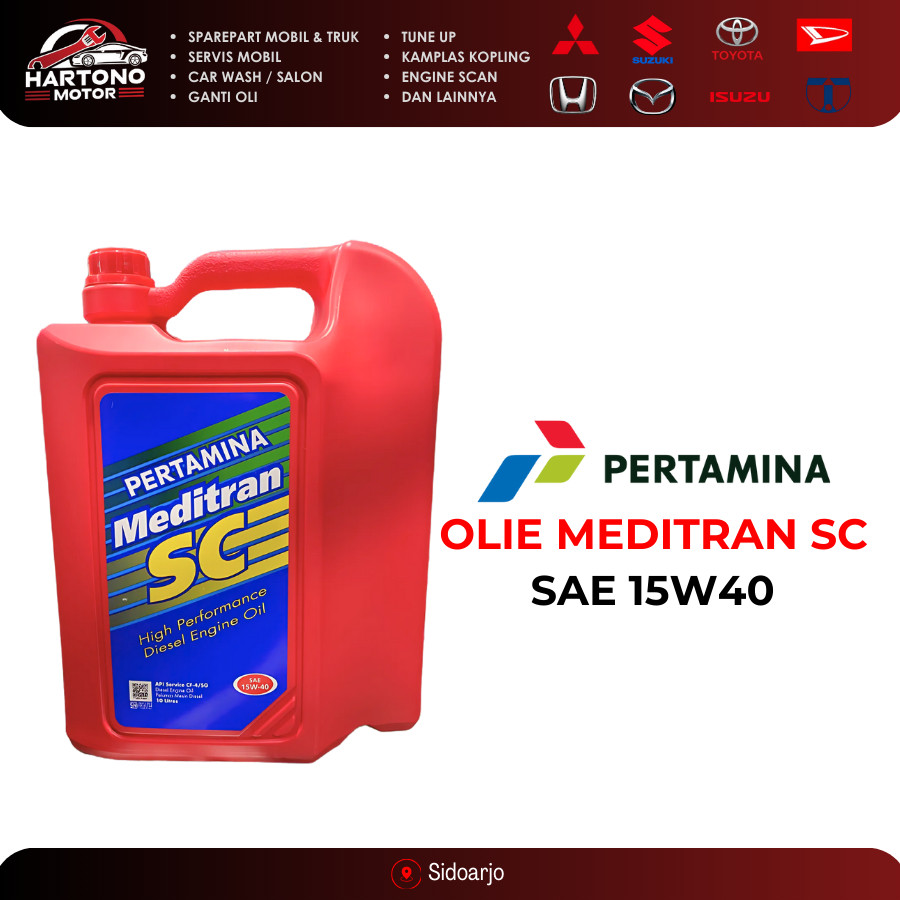 OLI PERTAMINA MEDITRAN SC SAE 15W40 10 LITER DIESEL