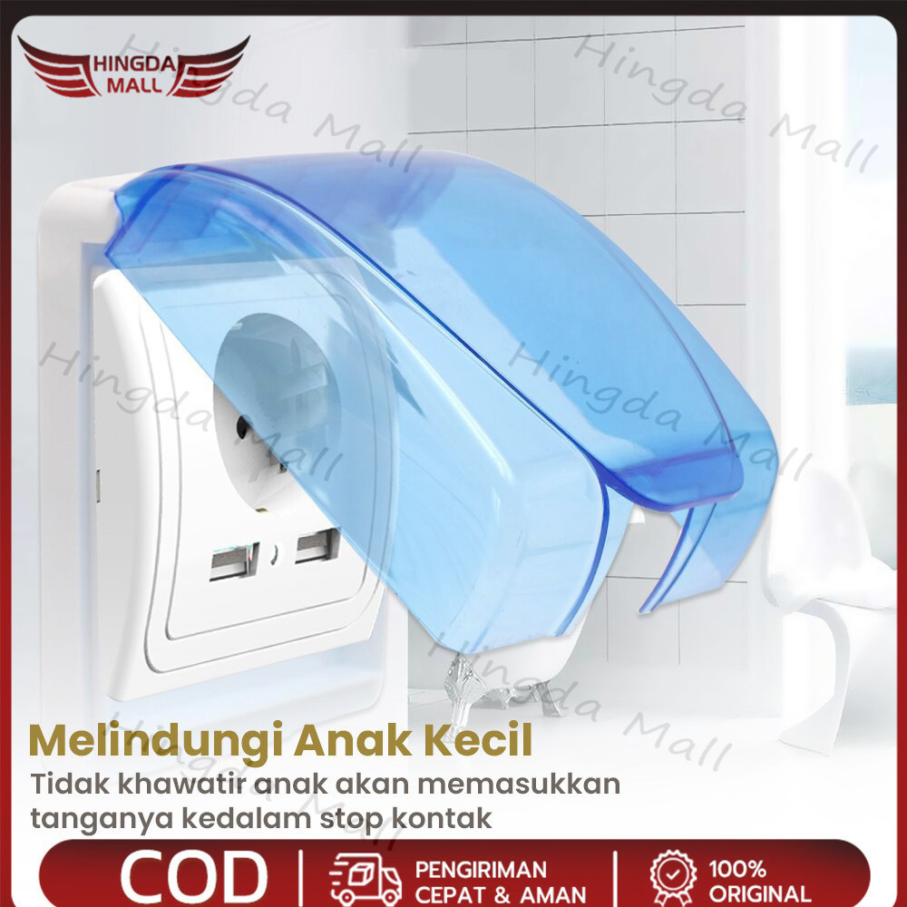 H6386 Penutup Steker Colokan Listrik Waterproof/ Kotak Cover Kabel Saklar Dinding
