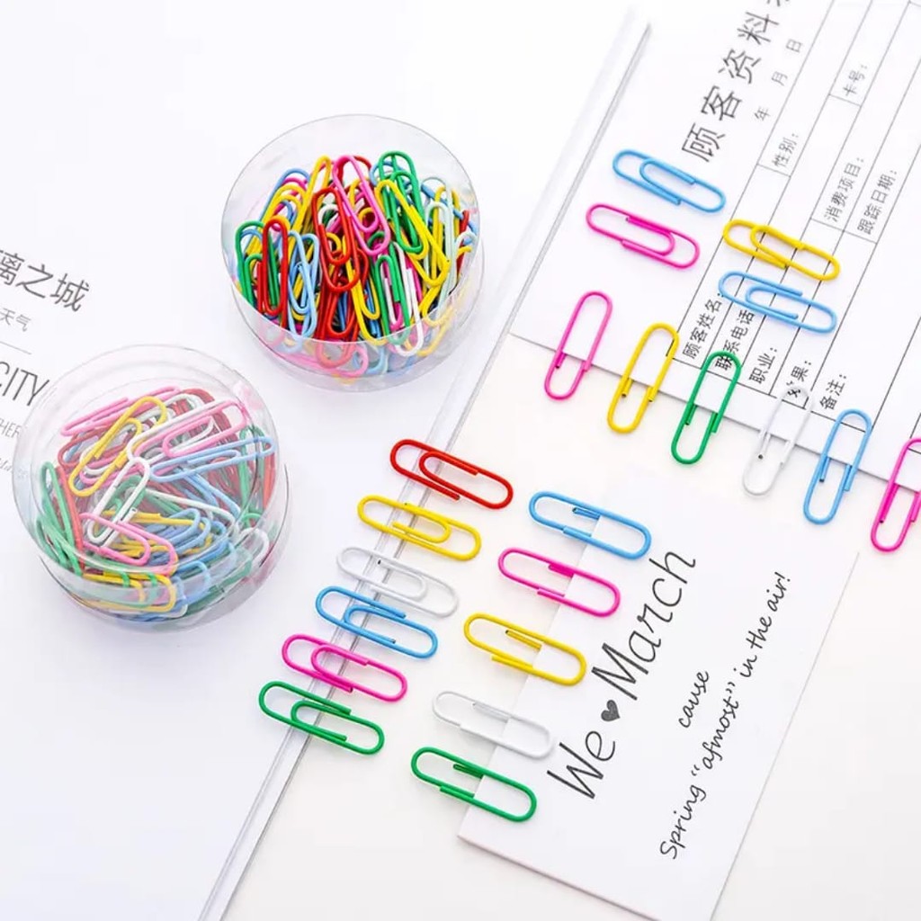 

Paper Clip Warna Warni Isi 70Pcs Colorfull Paperclip Pin Kertas Buku Alat Tulis Penyimpanan Organizer Alat Tulis Sekolah Anak Kantor Atk Perlengkapan Murid Klip Kertas