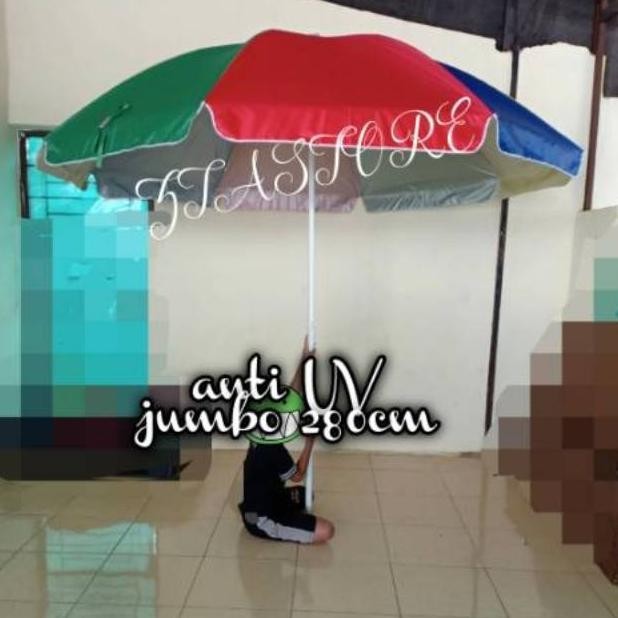 Payung tenda besar 280cm pelangi payung pantai cafe bazar PKL - BESAR