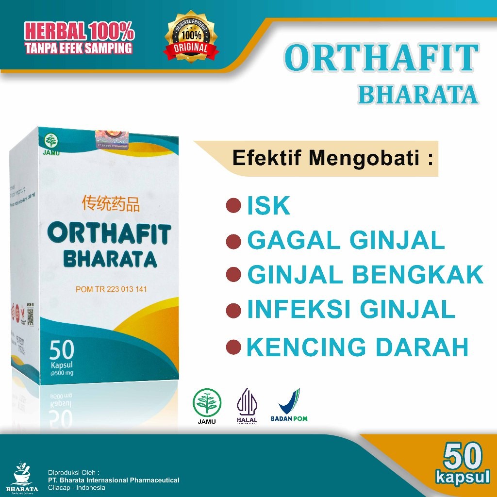 Obat Ginjal Ampuh Obat Herbal Gagal Ginjal Obat Infeksi Ginjal Obat ISK Orthafit Bharata