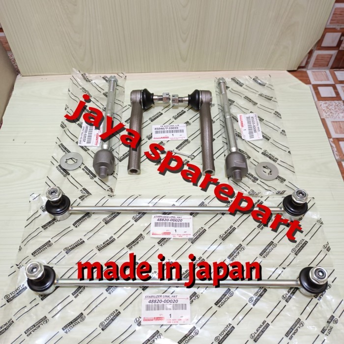 Tie Rod End + Long Tie Rod + Link Stabil Yaris New Vios Gen2 1set 6pc