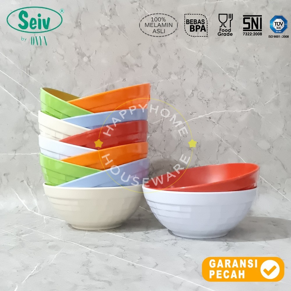 SEIV Dinner Bowl Round 4,3in Ratana Series Melamin Mangkok Makan Mangkuk Kecil Melamine 11,5cm