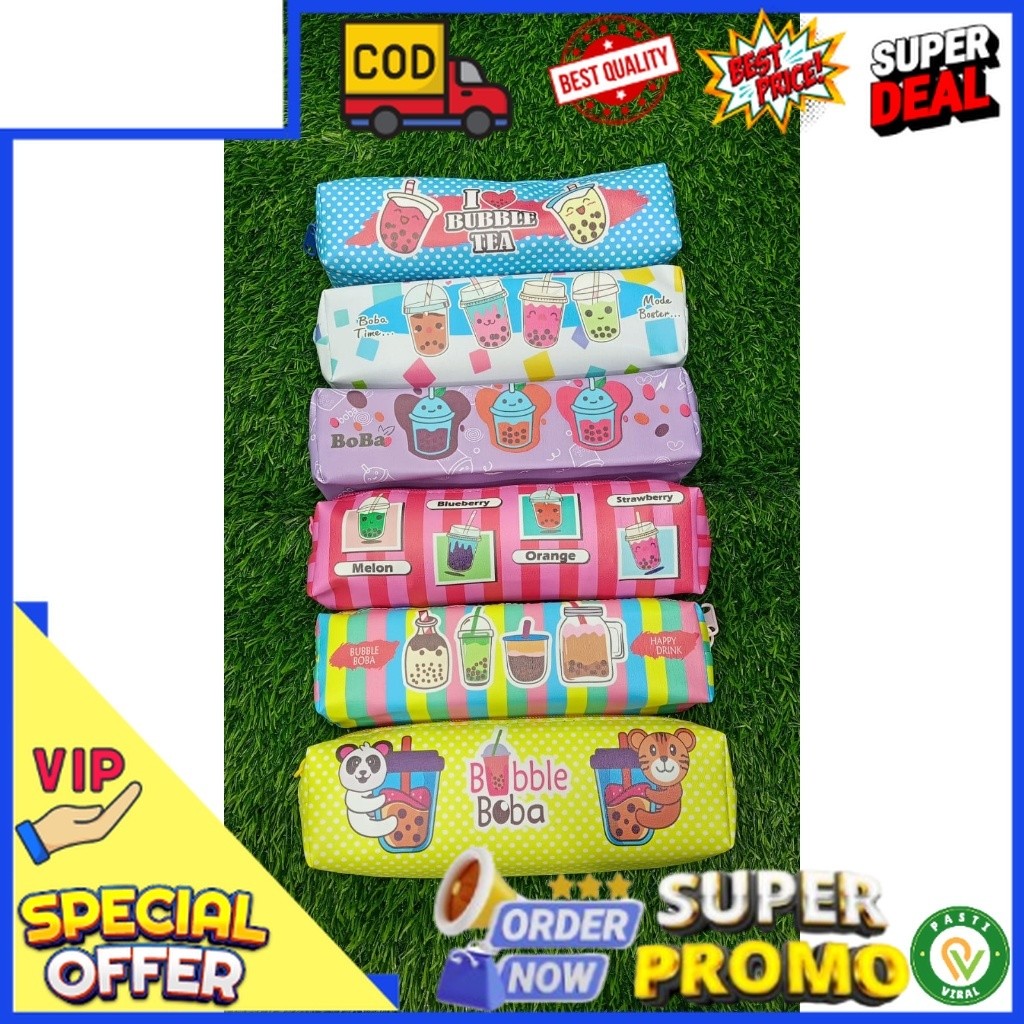

Bisa Cod Tempat Pensil dan Bolpoin Boba Viral / Tas Kotak Tempat Pensil Pencil Estetik / Tas Kotak Tempat Pensil Viral / Pouch Serbaguna