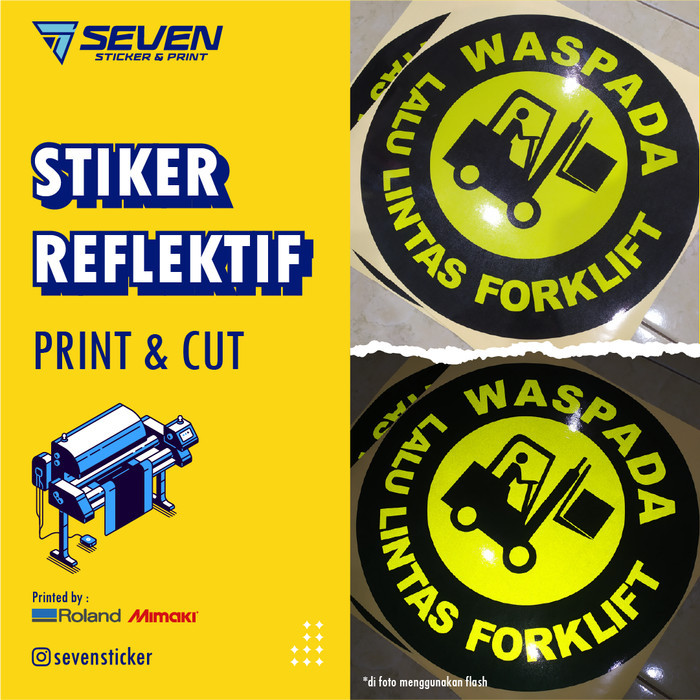 

Cetak Stiker Scotlite / Reflektif Meteran + Laminating + Cutting Pola - Lam. Doff