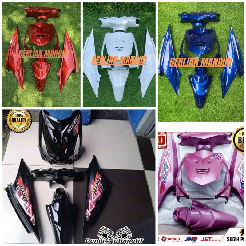 Full Body halus honda beat karbu 2008-2009-2010-2011-2012 warna hitam merah putih pink biru