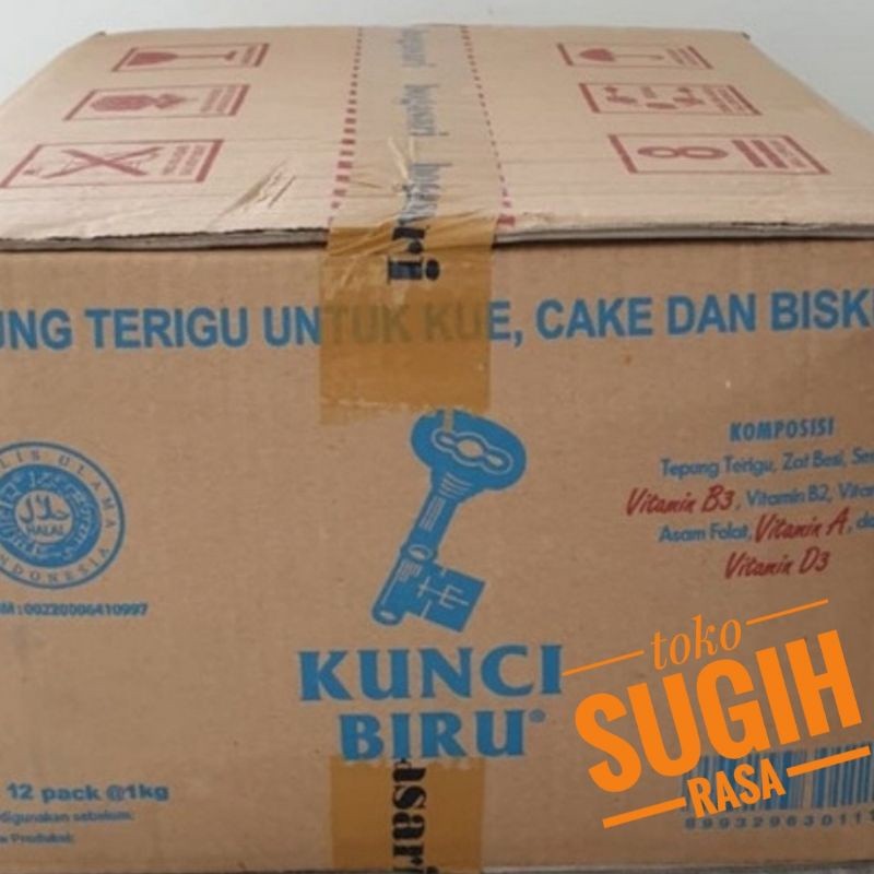 

Tepung Kunci Biru Bogasari 1 dus (12 × 1kg)