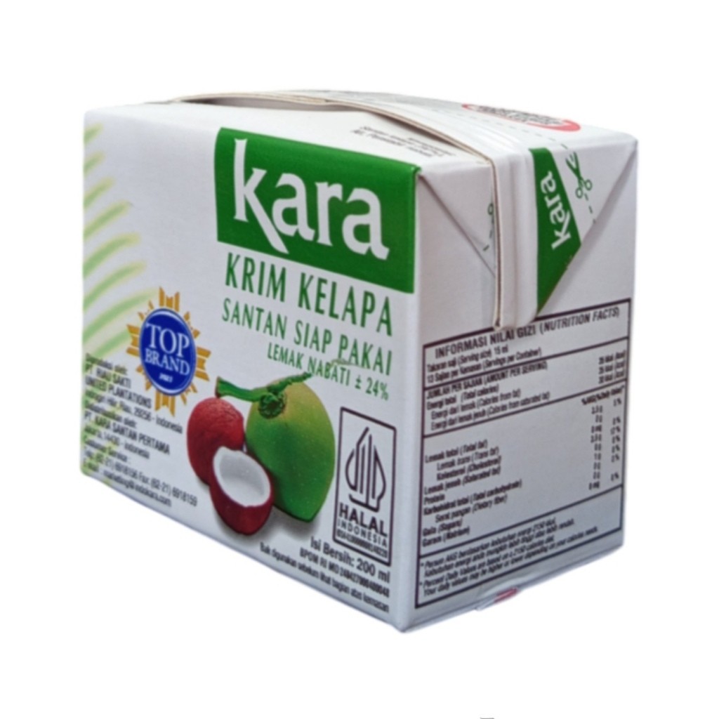 

Kara Santan Kelapa Siap Paki 200 ml