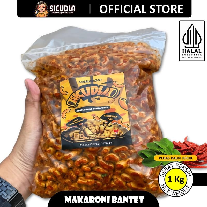 

【FLASH SALE】1 KILO - MAKARONI BANTET SICUDLA Cemilan Pedas Jeruk Food Snack