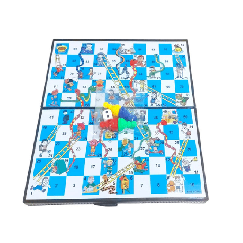 J0045 MAINAN ULAR TANGGA MAGNET PREMIUM SNAKES AND LADDERS BOARD GAME