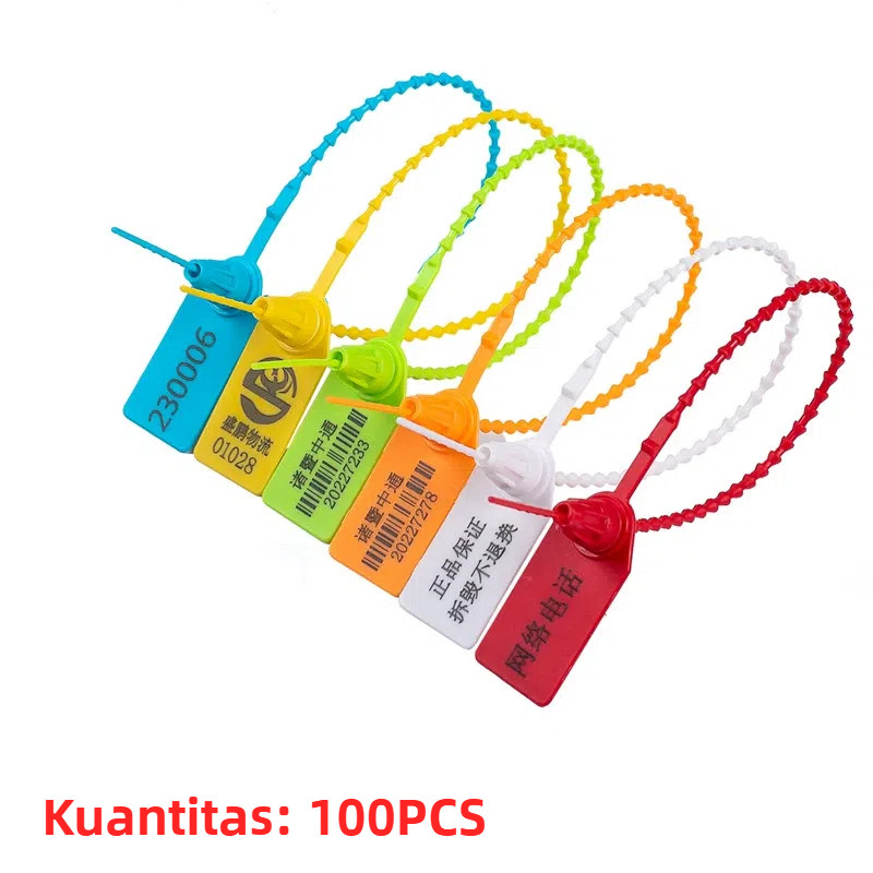 

100PCS SET Security Seal / Segel Makanan / Segel Apar Plastik / Segel Kabel Ties Label Marker Nama