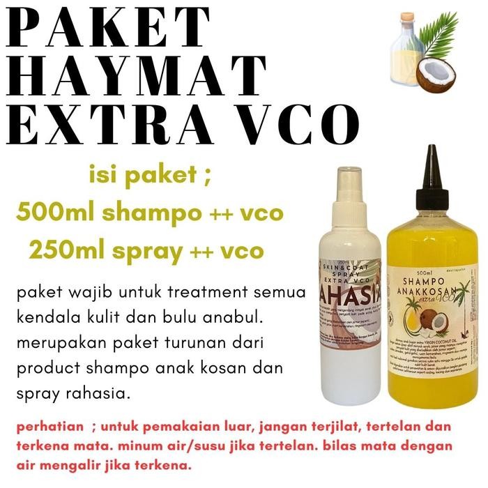 PAKET XTRA VCO SHAMPO SPRAY - paket vco 1