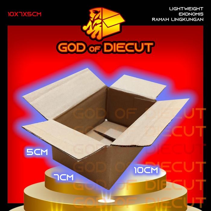 

10x7x5 cm kardus box kotak karton packing barang polos baru