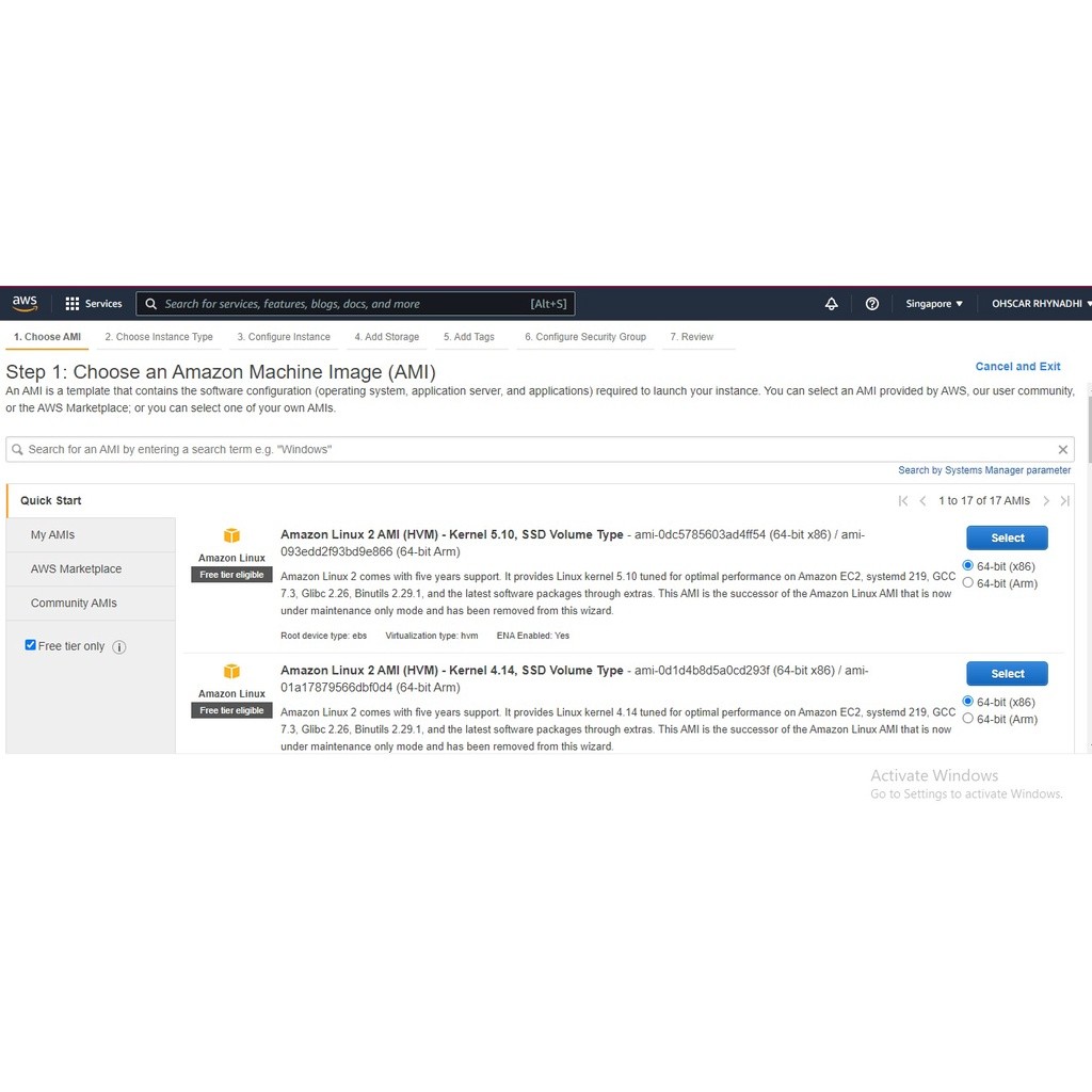 AWS Free Tier 1 Tahun Full Region
