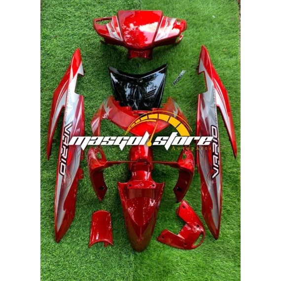 Full Cover Body Halus Honda Vario 110 Lama Karbu 2006 2007 2008 Merah