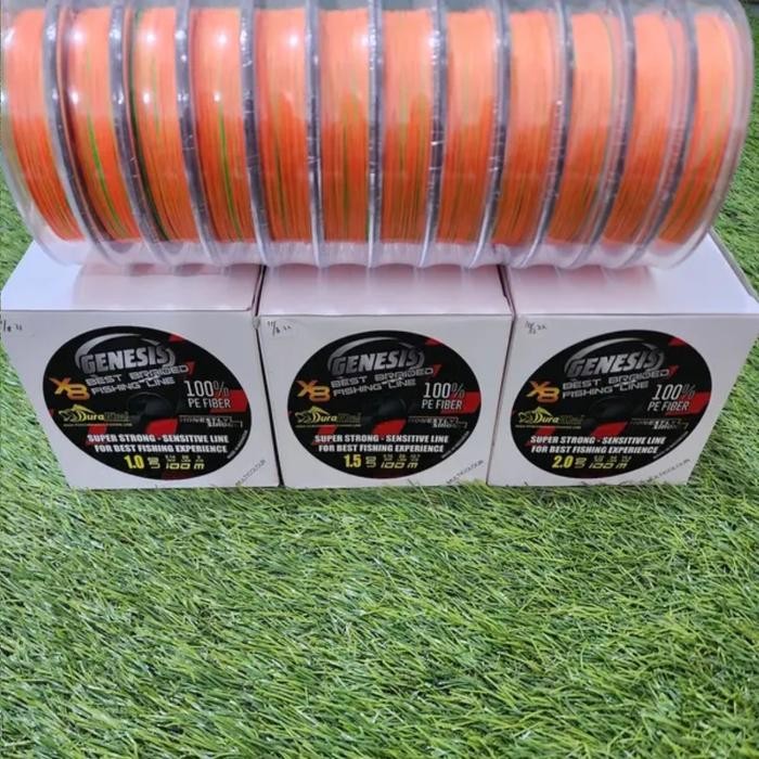 BENANG PE DURAKING GENESIS X8 MULTI COLOUR PER 100M CONTINOUS - PE 3.0