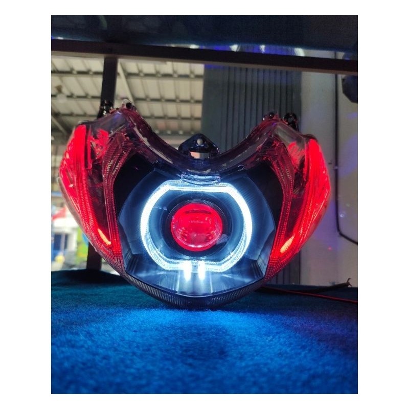 BILED ALA LAMPU DEPAN YAMAHA MIO M3 MIO Z MIO 125 CUSTOM SUPER TERANG LAMPU CUSTOM LAMPU LED ALIS