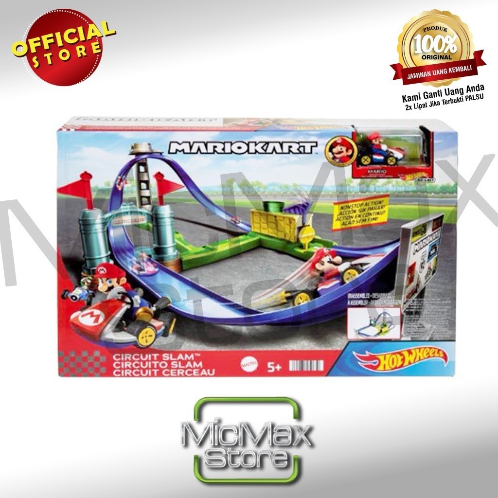 Hot Wheels HOTWHEELS MarioKart MARIO KART Circuit Slam Track Set HGK59