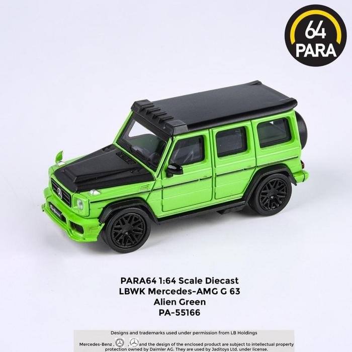 DIECAST PARA64 LBWK MERCEDES BENZ AMG G 63 ALIEN GREEN