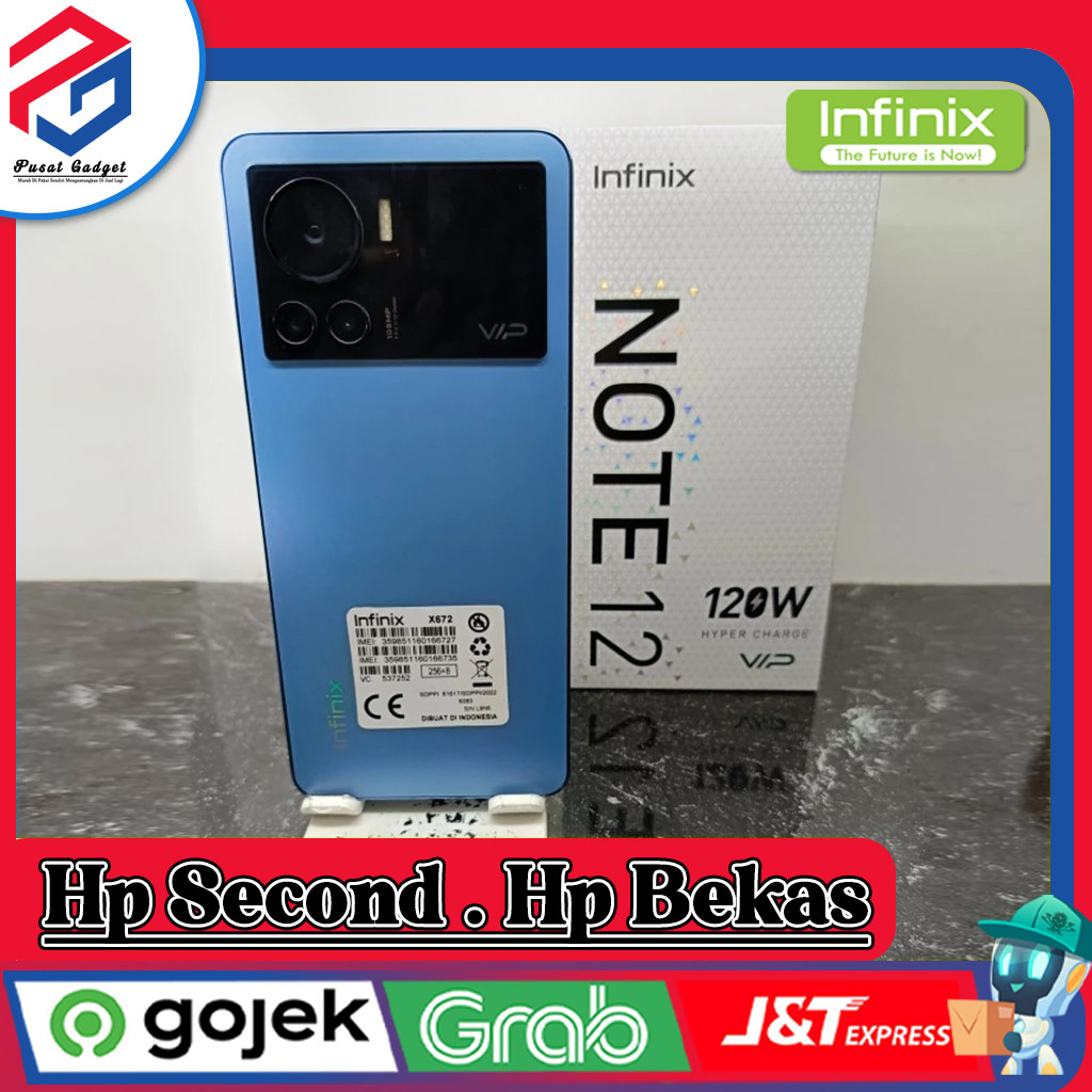 Infinix Note 12 VIP Ram 8 Rom 256GB Second Pusat Gadget