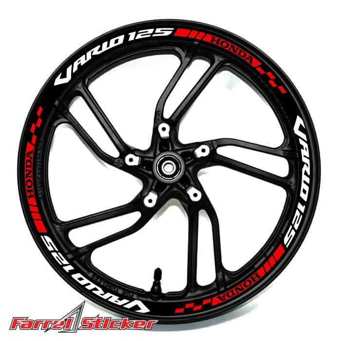[Promo]New Arrival Stiker Velg sticker Velk Vario 125 - Merah