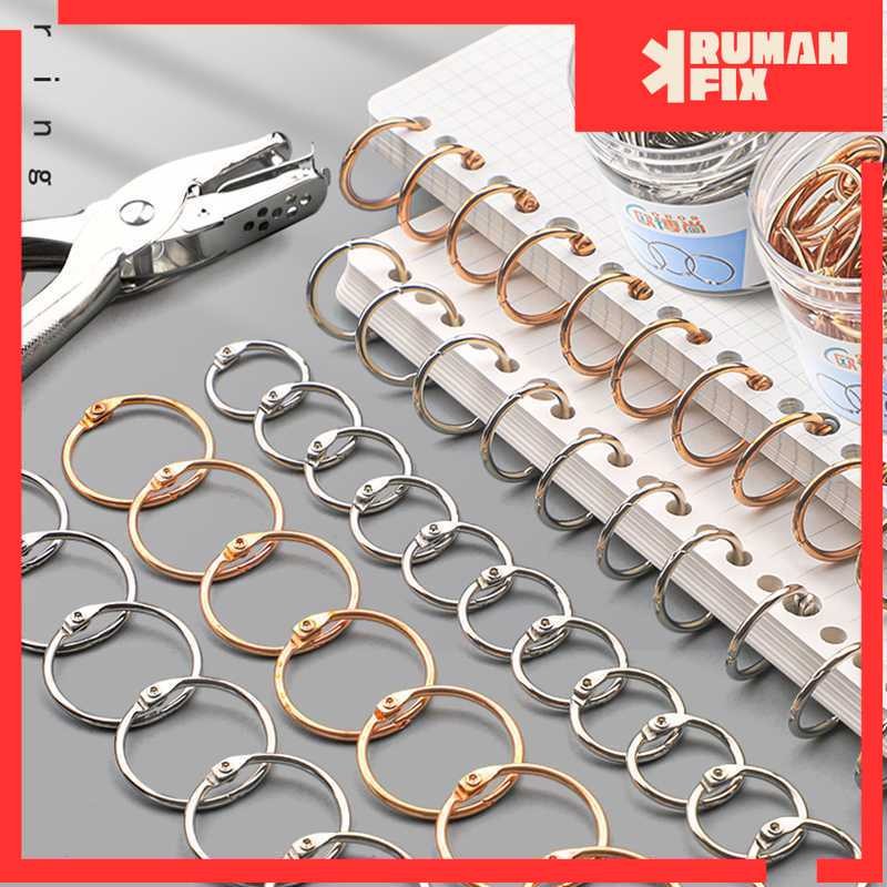 

Ring Binder Buku 50 PCS Pengikat Menu Kunci DIY