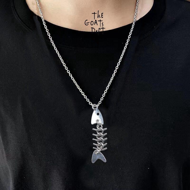The Goats Dept - Smitty Werben Fish Bone Original Necklace/TGD1255 Kalung anti karat kalung ikan tul