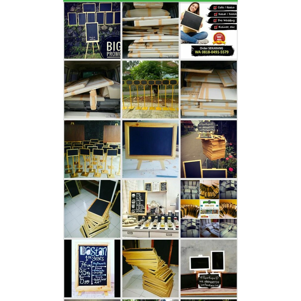 

Promo 40x60cm papan tulis kapur chalkboard gantung menu restaurant cafe terlaris