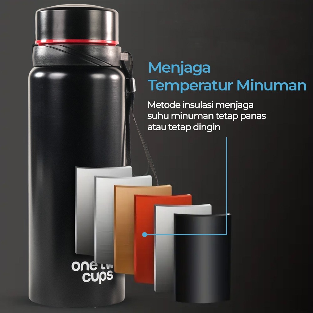 Botol Minum Termos Air Panas Dingin Stainless Steel 800 ml  / termos air panas / aksesoris camping