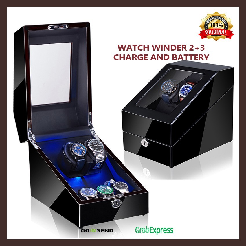 Watch Winder Pemutar Jam Tangan Otomatis Winder Watch 2+3