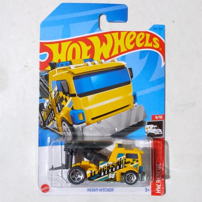 TR99 Hotwheels Hot Wheels Heavy Hitcher kuning 2023 HW Rescue Towing Truk Derek