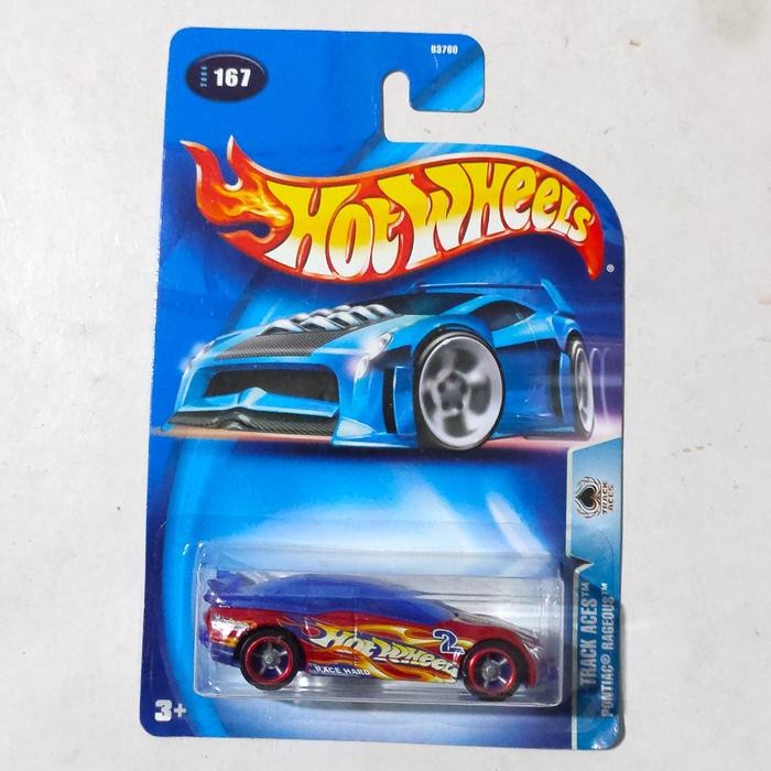TR99 HW Hot Wheels Pontiac Rageous merah biru 2004 varian ban CM5