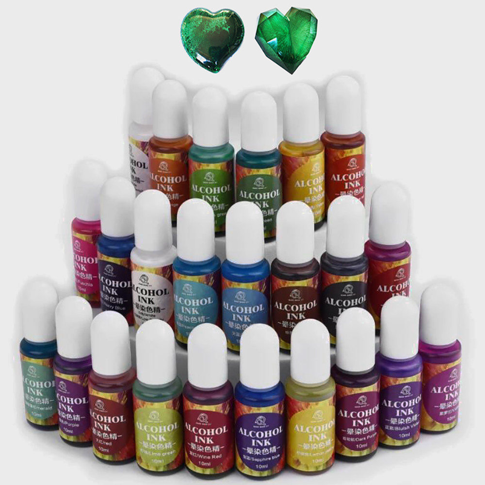 

1 piece 10ml Art Ink Alcohol Resin Pigment Liquid Colorant Dye Ink Diffusion For UV Epoxy Resin Mold Craft DIY Jewelry Making