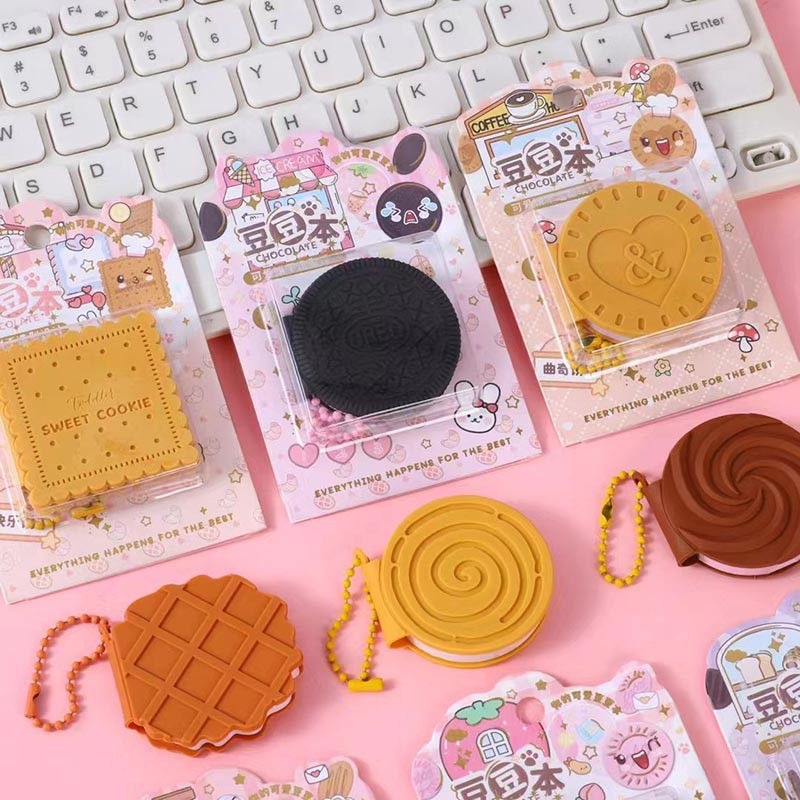 

12pcs/lot Chocolate Biscuit Memo Pad Sticky Notes Creative Notepad Stationery Gift Planner Post School Supplies