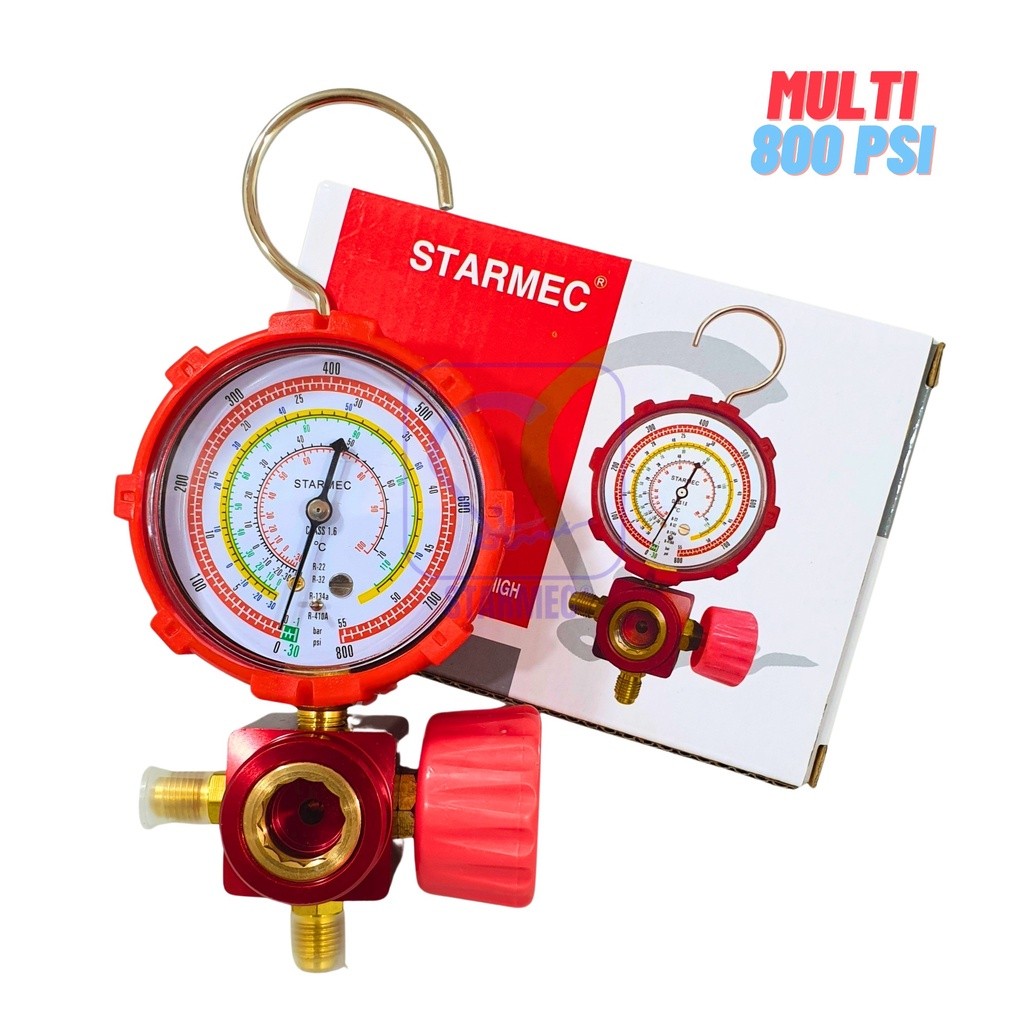 

Manifold AC Single R32 R22 Sightglass+Gantungan (Knob Plastik) High RB9