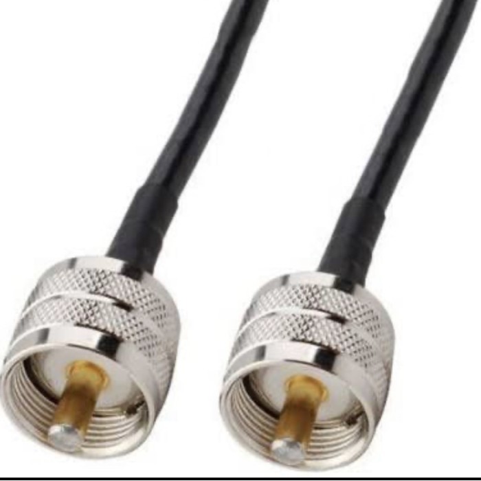 VTC88 Kabel Jumper Rg58 UHF male ke UHF male Panjang 50Cm