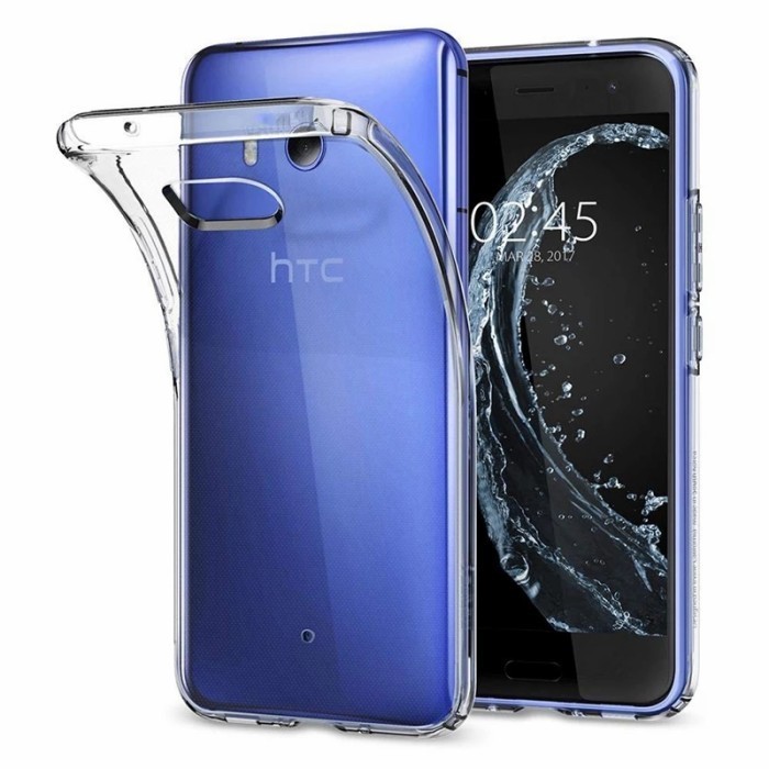 CASE HTC U11 SOFT TPU CLEAR ULTRATHIN JELLY BACK COVER TRANSPARAN - ULTRA-CLEAR