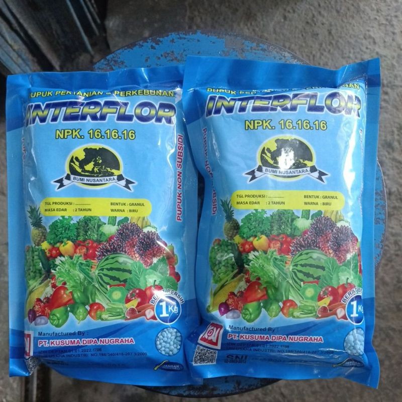Pupuk NPK-16.16.16 INTERFLOR 1 kg