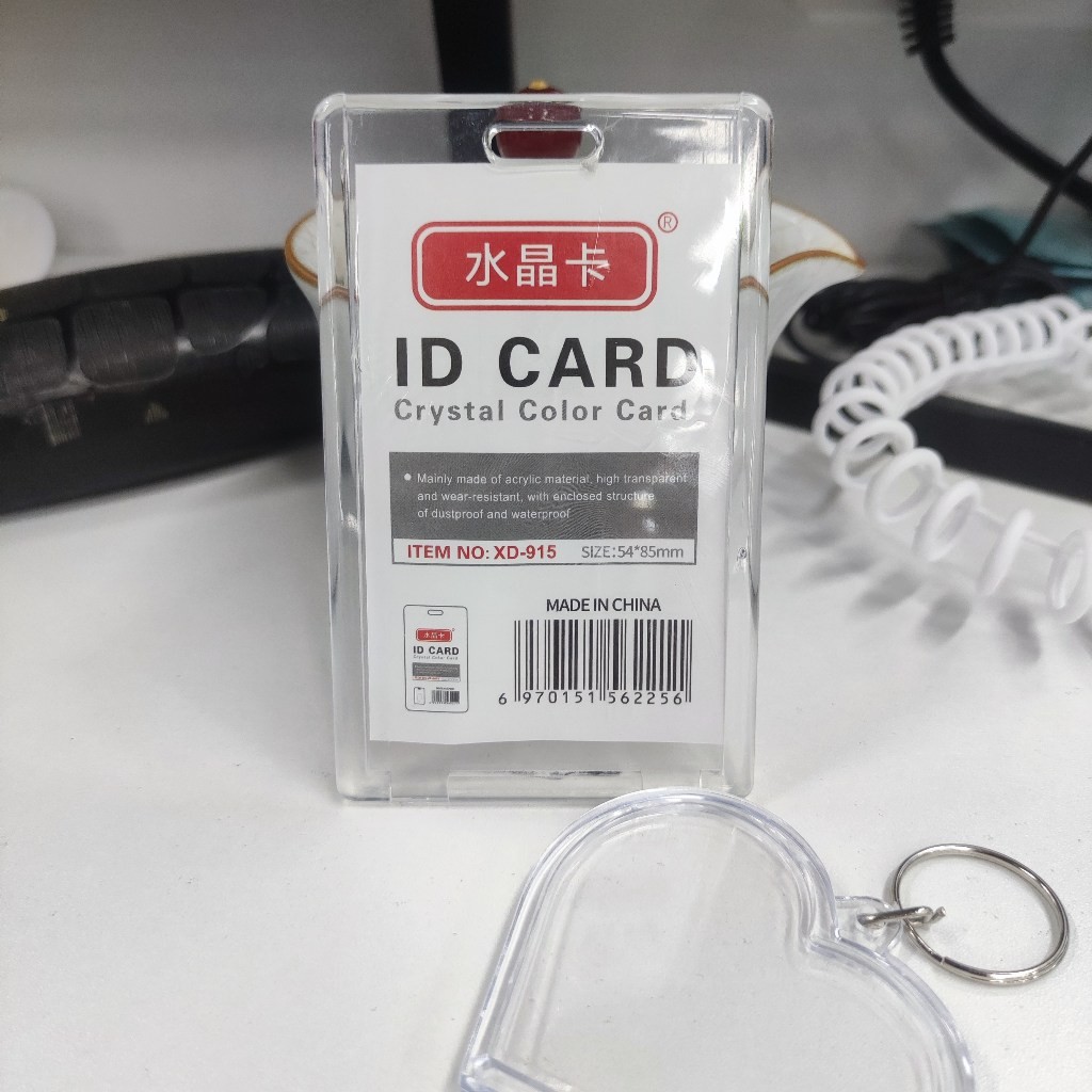 

Transparan Akrilik Bening Tempat Kartu Id Card Akrilik 2 Sisi Bening Transparan Vertikal Horizontal ID Holder Name Tag Transparan Akrilik Bening