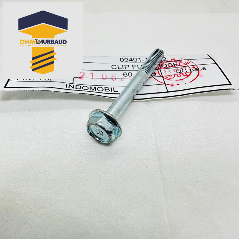 BAUT 10 PANJANG 5CM FLANGE ORIGINAL HONDA M6X50