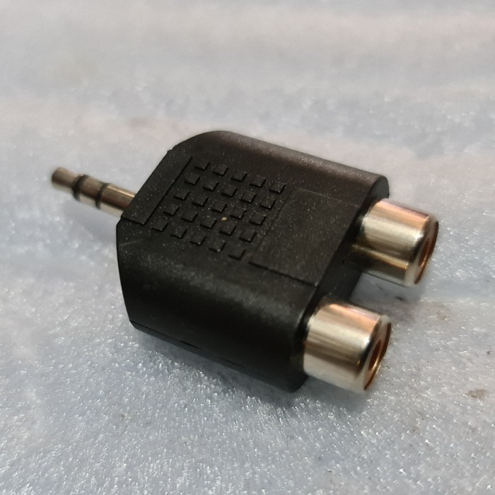 DDL99 jack 2 rca to mini stereo 3.5 hp y rca t rca aux auk hp 2rca 3.5mm
