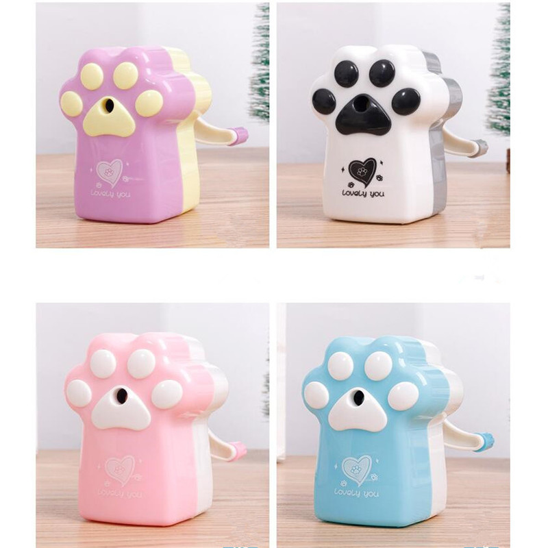 

Cartoon Love Cat Claw Manual Pencil Sharpener Automatic Pencil Planer Cutter Mechanical Sharpeners Office Stationery Knife