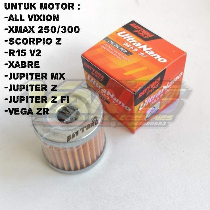 Filter Oli Daytona Ultra Nano 3508 Xmax 250/300,All Vixion,R15 V2 Dll berkualitas