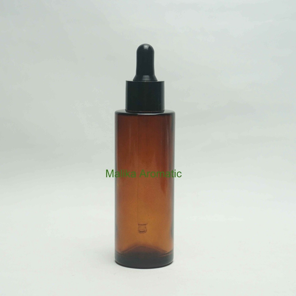 Serum 60 ml RF Amber Original Pipet Hitam PP / Botol Pipet Karet / Botol Serum / Botol Kaca Kosmetik