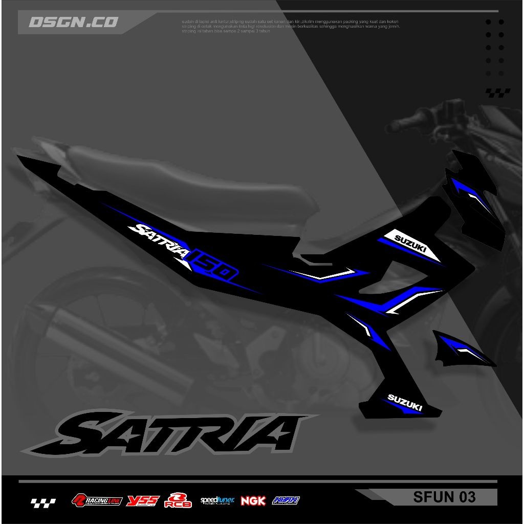 Striping Fu Facelift - Striping Satria Fu Facelift 150 Custom Motif Keren