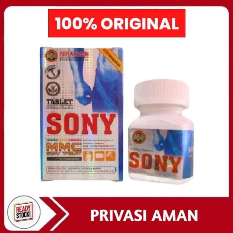 SONY MMC | OBAT PENAMBAH STAMINA PRIA DEWASA TAHAN LAMA ISI 10 BUTIR ASLI ORIGINAL (HANYA PRODUK ORI