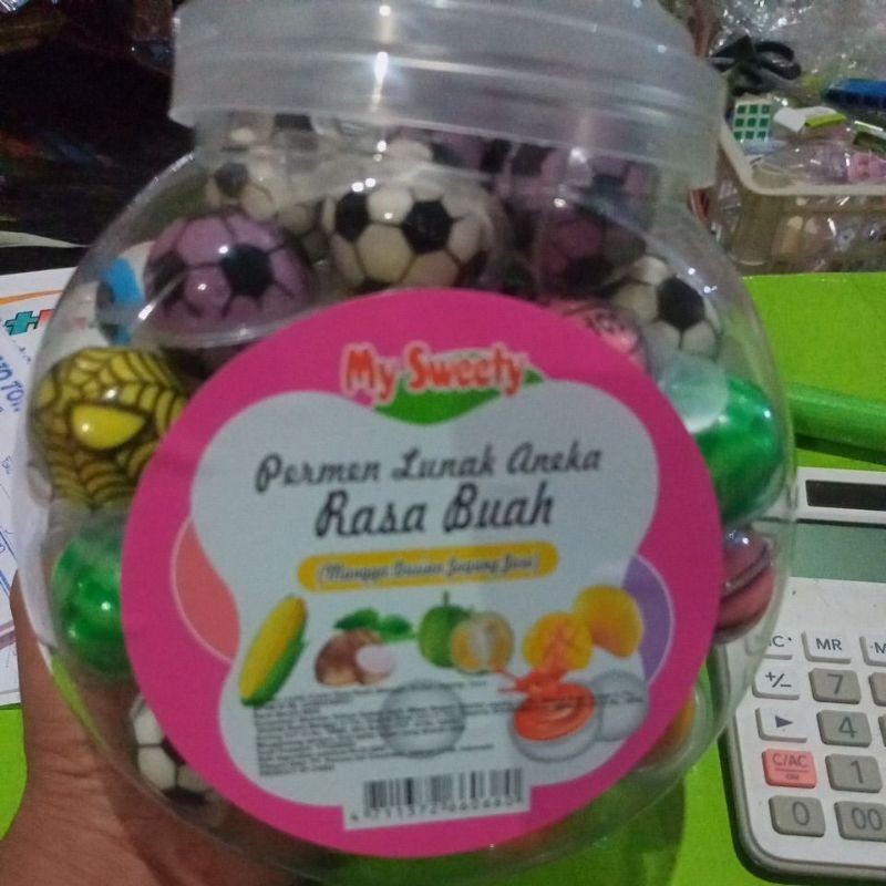 

PERMEN LUNAK ANEKA RASA BUAH isi 50 pcs(BPOM HALAL)