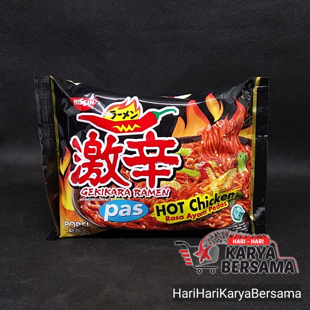 

MIE INSTAN NISSIN GEKIKARA RAMEN PAS HOT CHICKEN 80GR