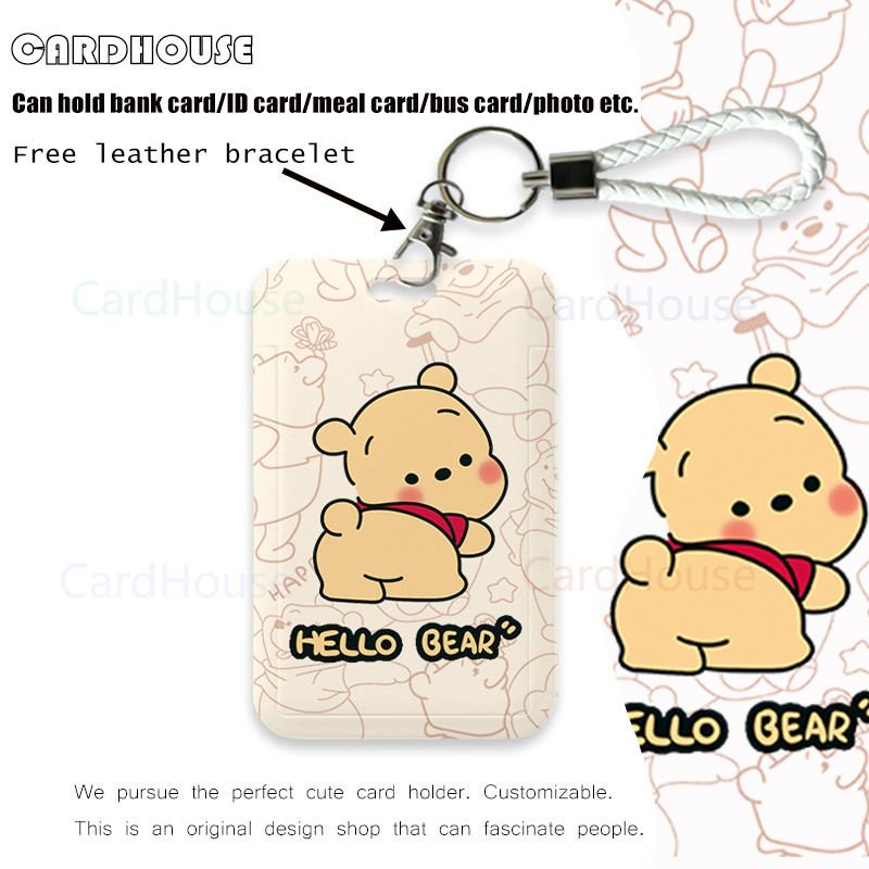 

( CardHouse ) ID CARD HOLDER Winnie the Pooh Kartun Cute LT87 Tempat Kartu Photocard Photo Card